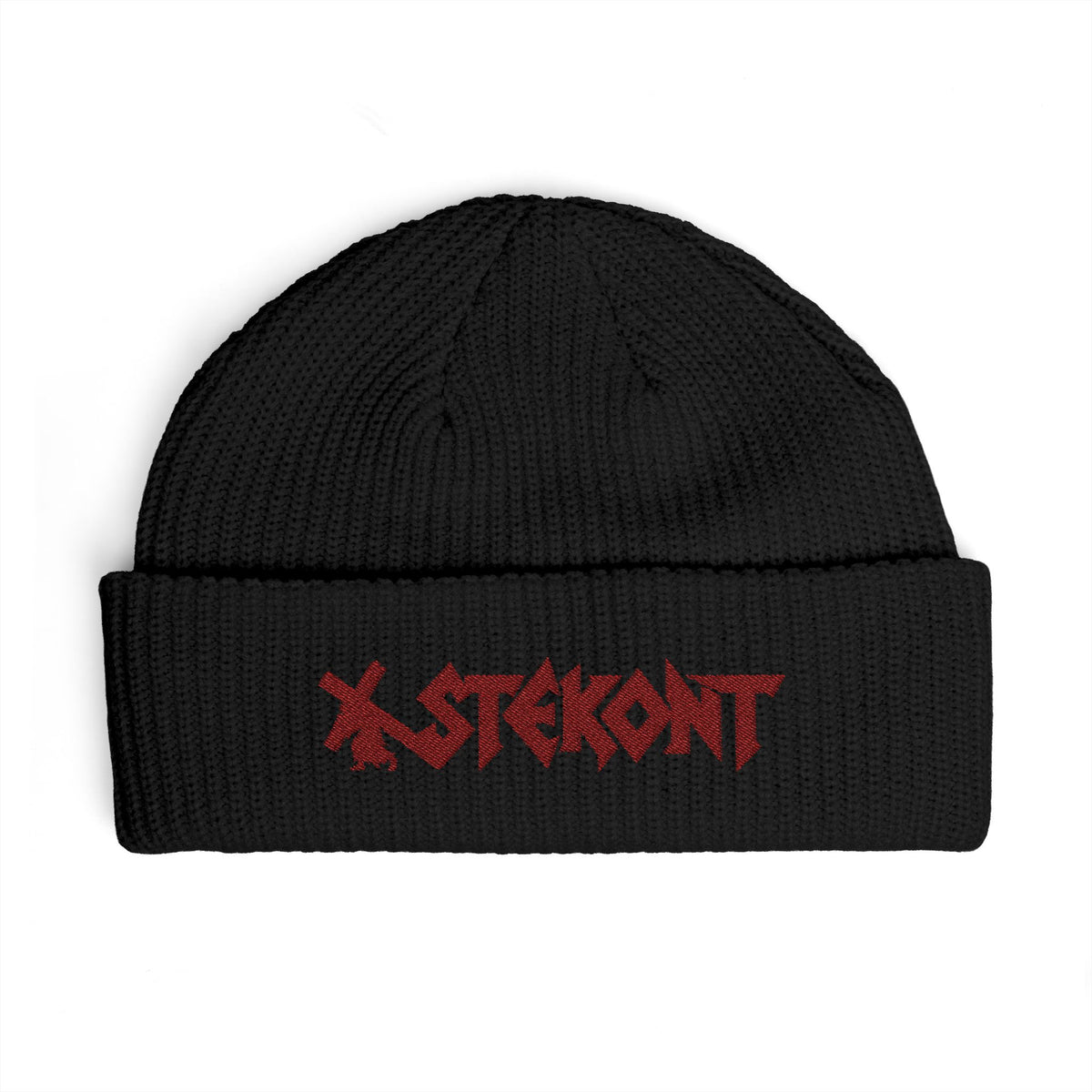 EMBROIDERED GRAPHIC LOGO BEANIE