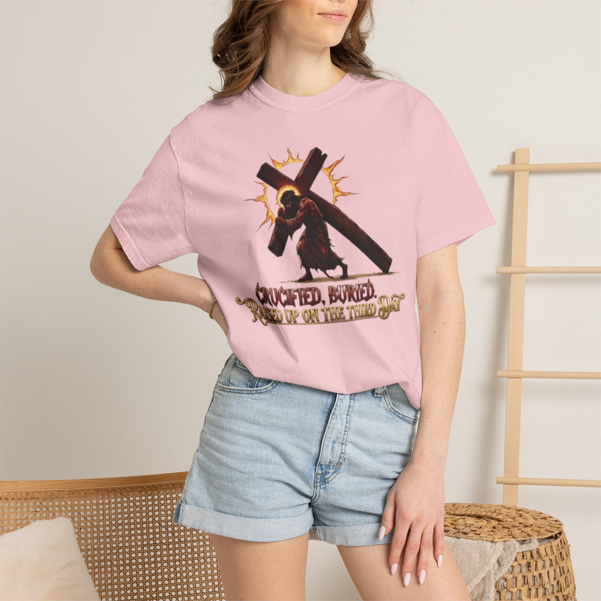 STEKONT, CRUCIFIED, BURIED, RAISED UP ON THE THIRD DAY TEE
