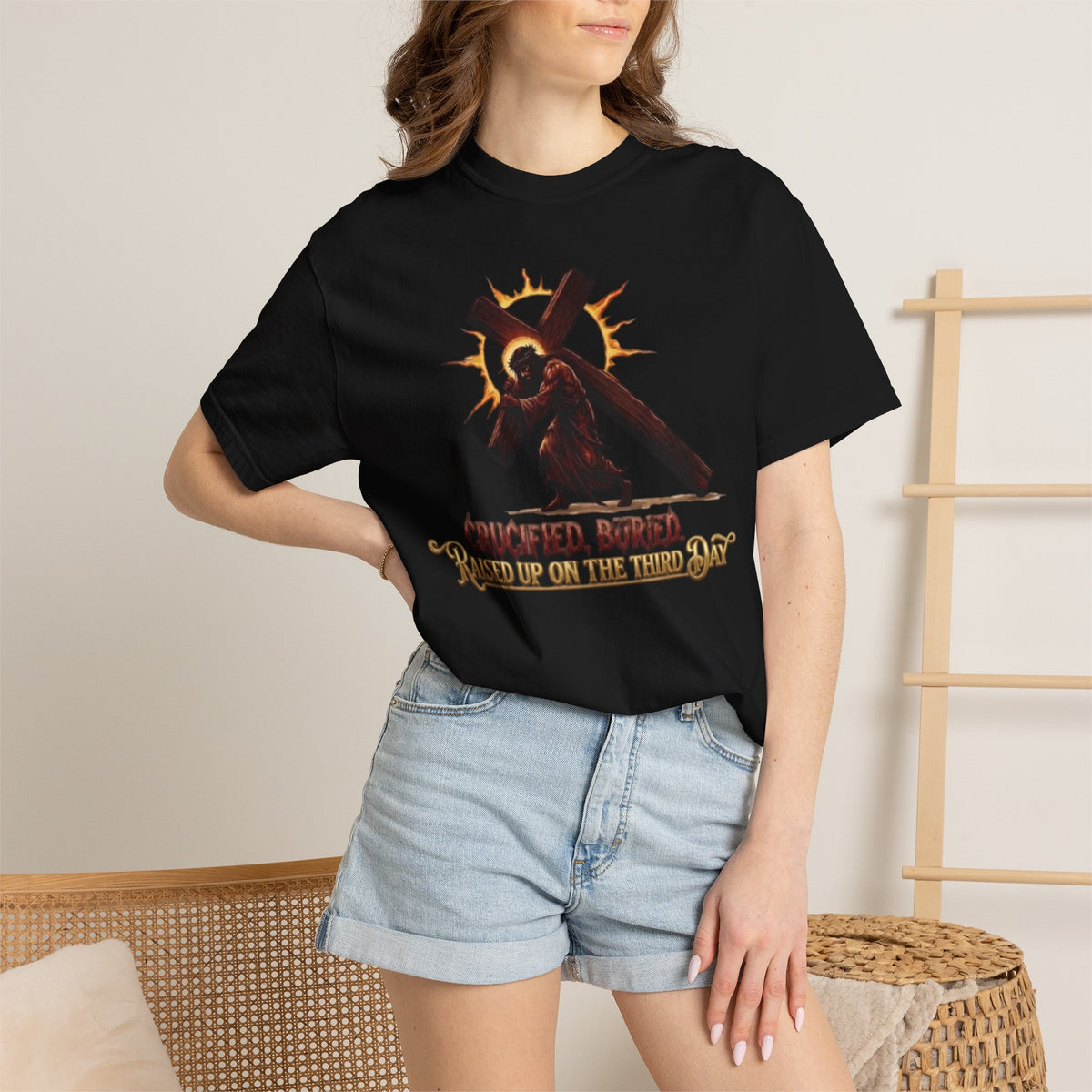 STEKONT, CRUCIFIED, BURIED, RAISED UP ON THE THIRD DAY TEE