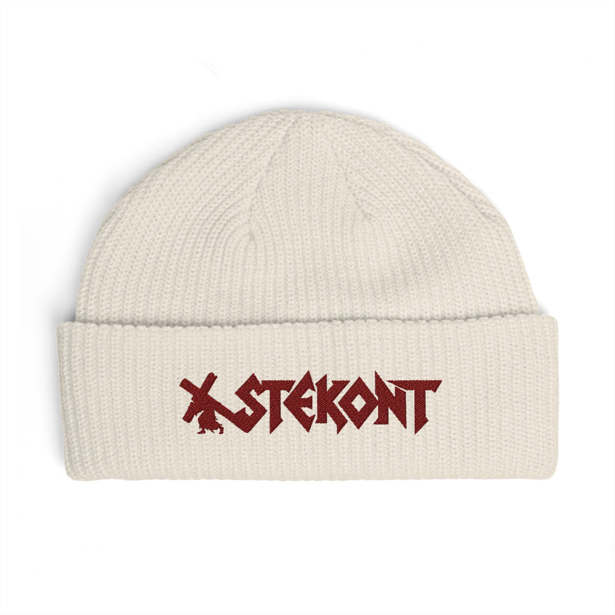 EMBROIDERED GRAPHIC LOGO BEANIE