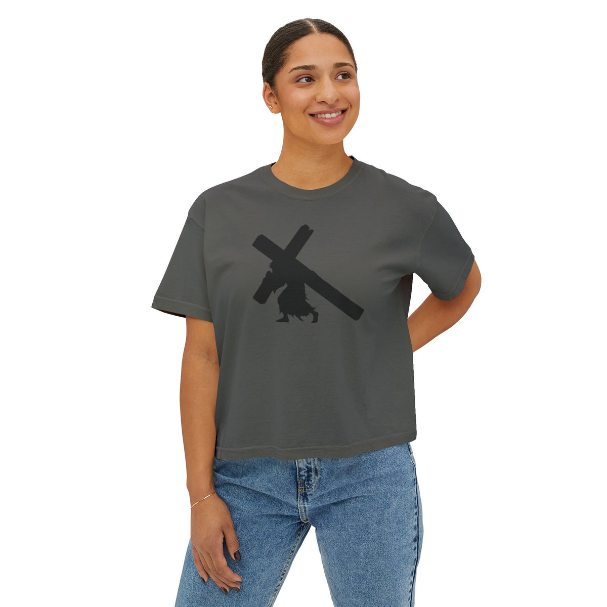 WOMENS KB LOGO BOX TEE