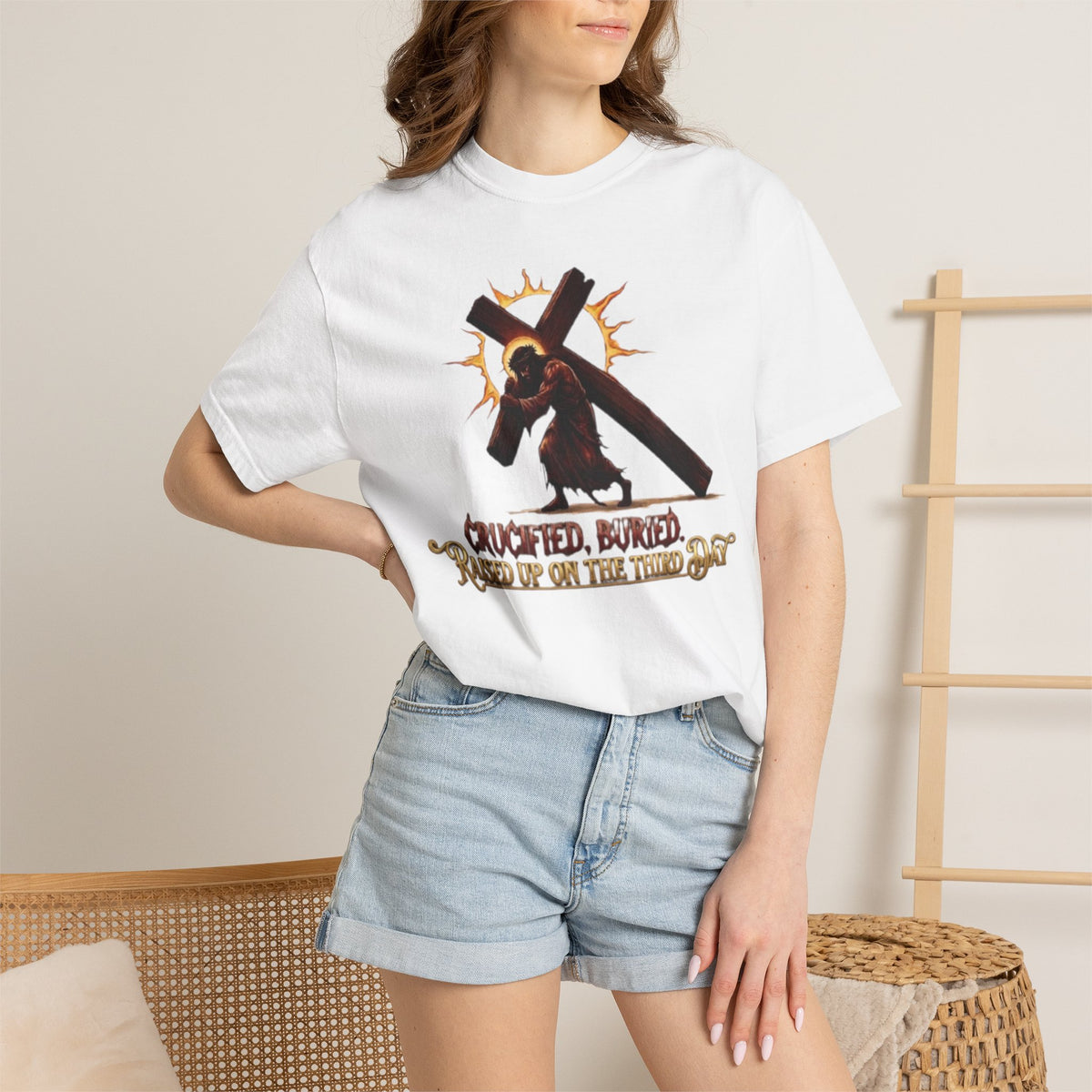 STEKONT, CRUCIFIED, BURIED, RAISED UP ON THE THIRD DAY TEE