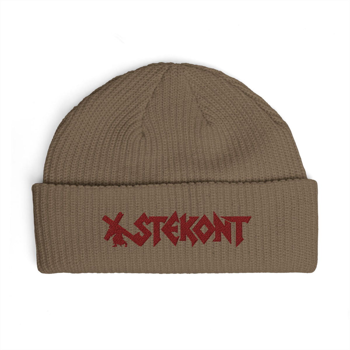EMBROIDERED GRAPHIC LOGO BEANIE