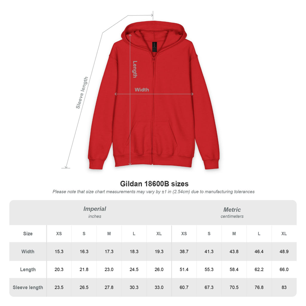 GRAPHIC LOGO YOUTH ZIP HOODIE