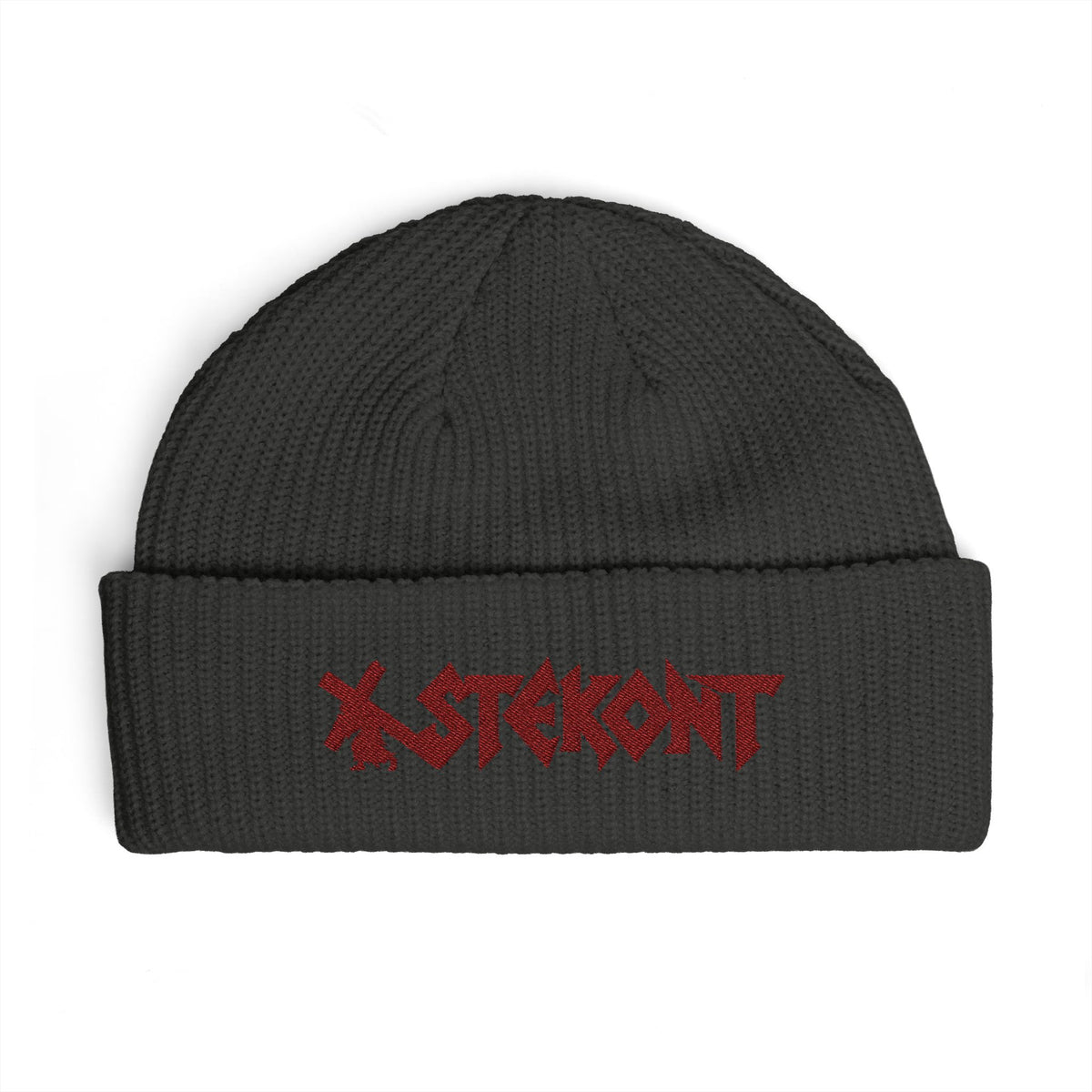 EMBROIDERED GRAPHIC LOGO BEANIE